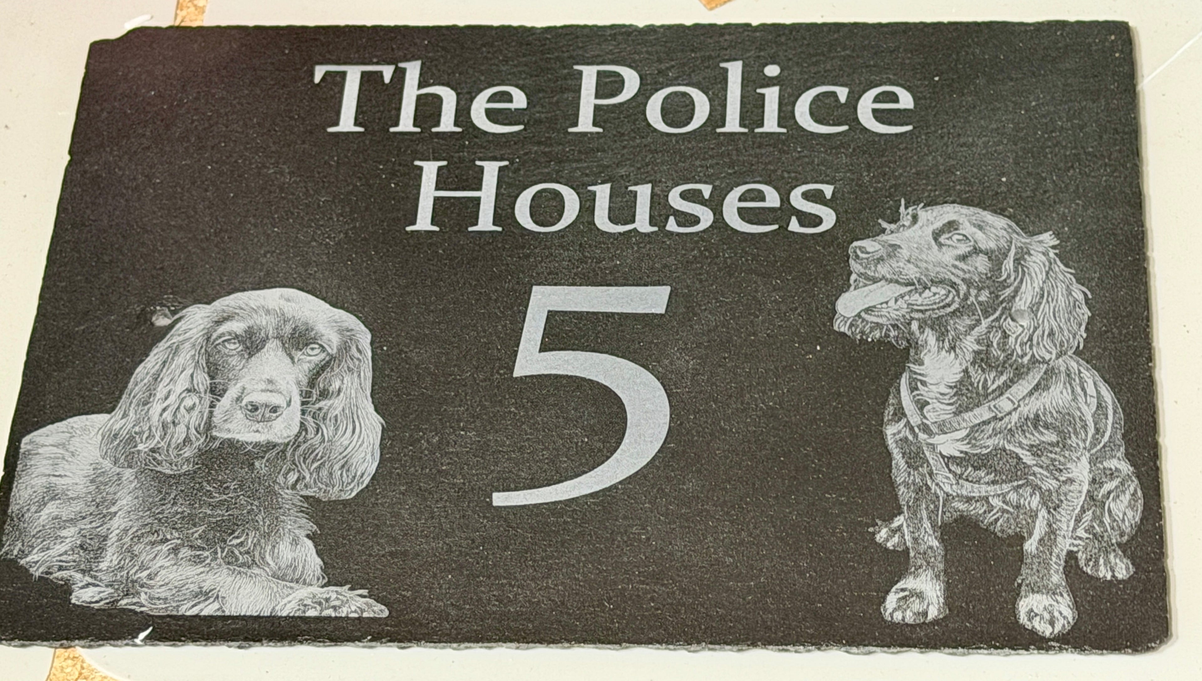 Slate House Sign - Personalised