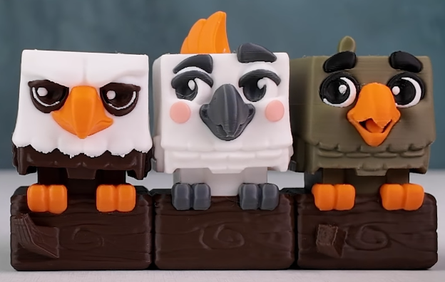 Cube Bird Fidget Clickers