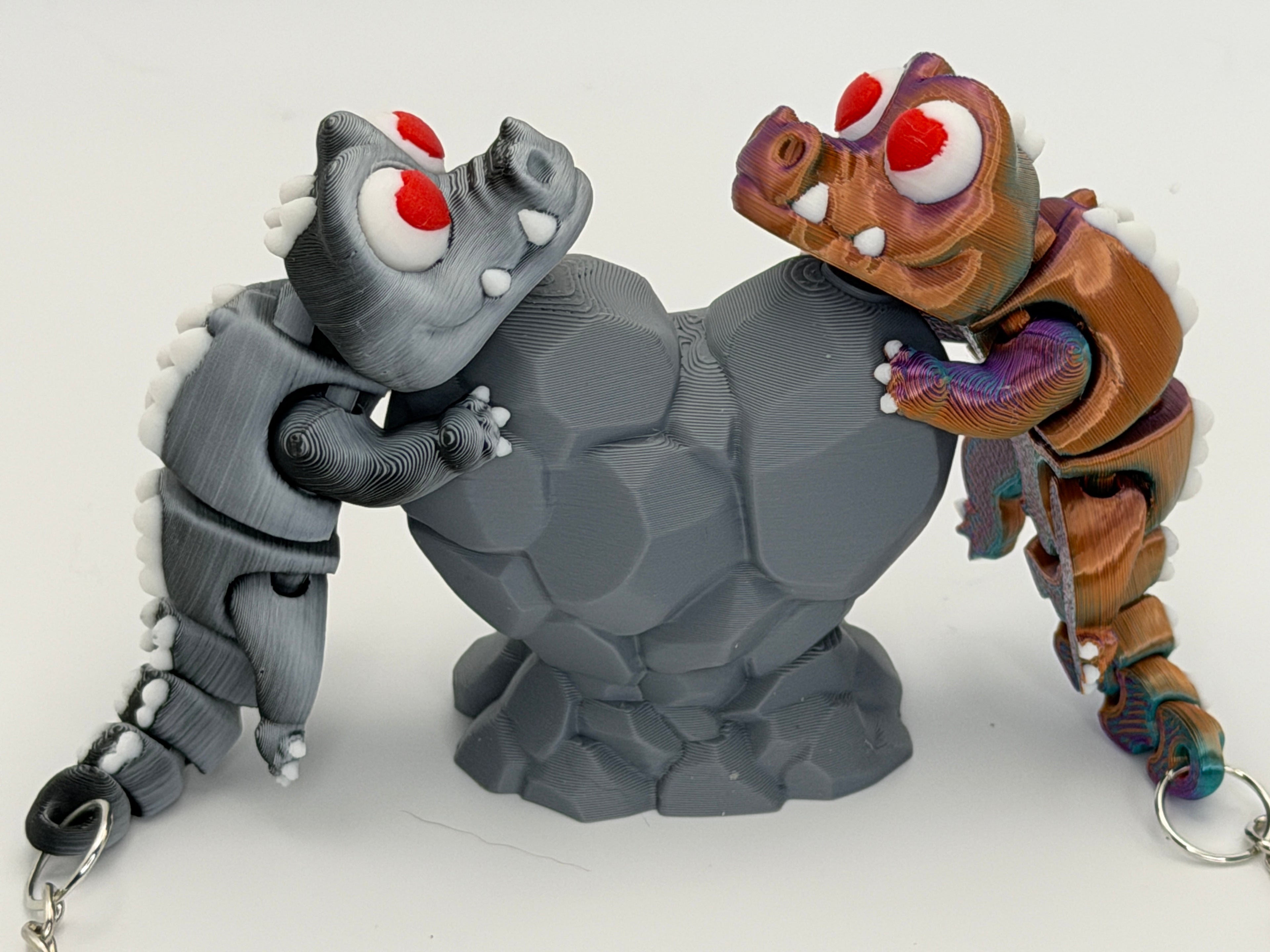 Magnetic Dragon Keyring Set with Magnetic Display Stand