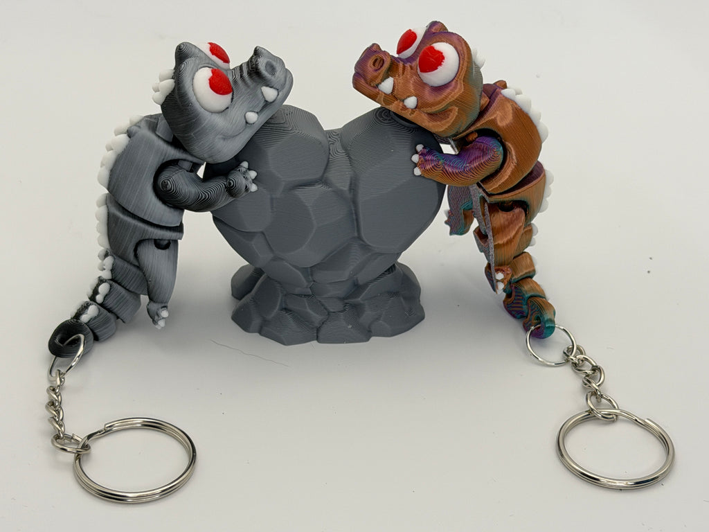 Magnetic Dragon Keyring Set with Magnetic Display Stand