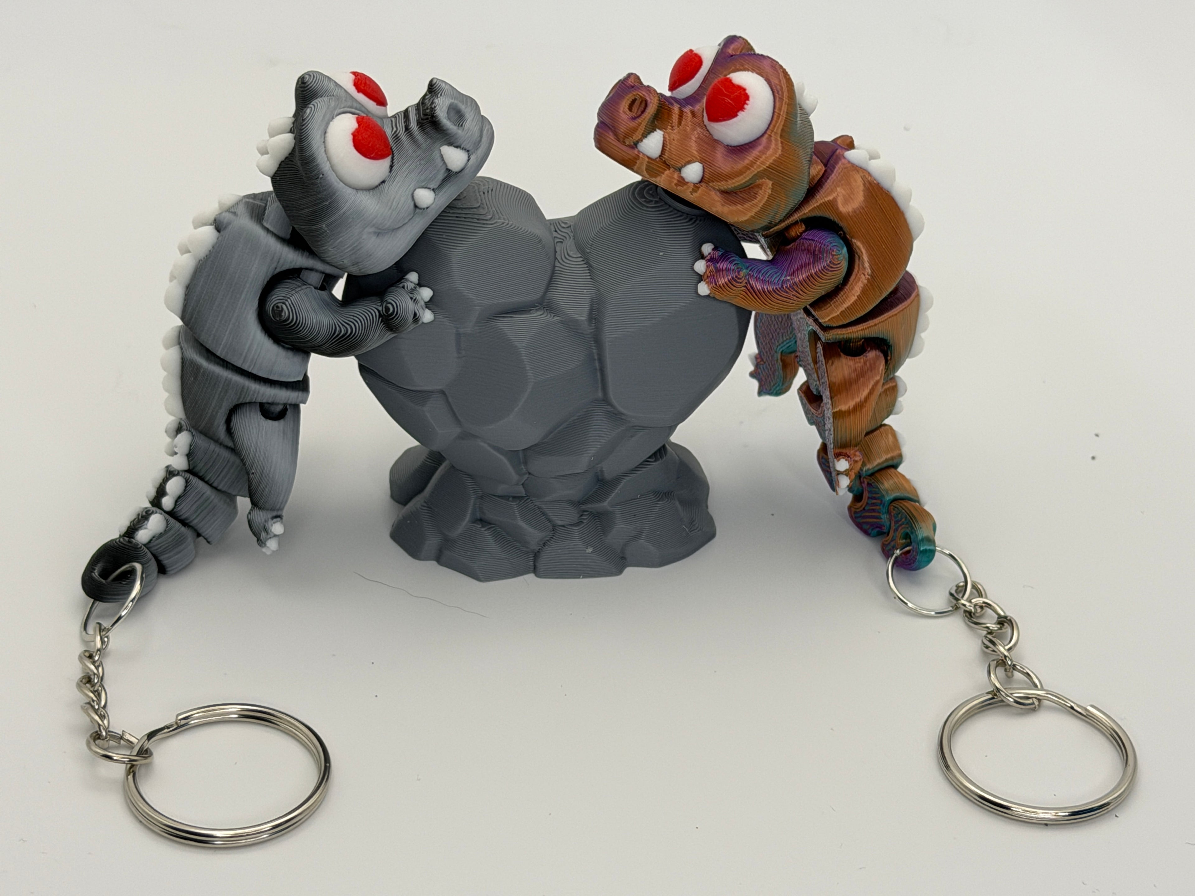 Magnetic Dragon Keyring Set with Magnetic Display Stand