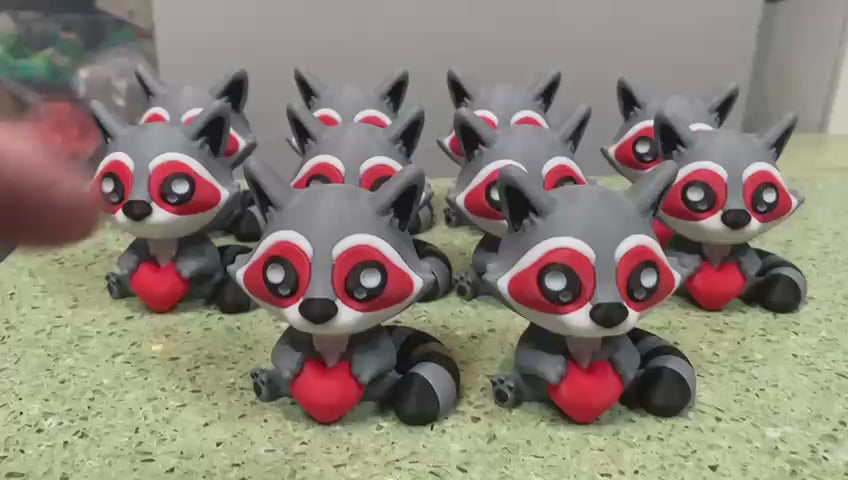 Raccoon Love Fidget Clicker