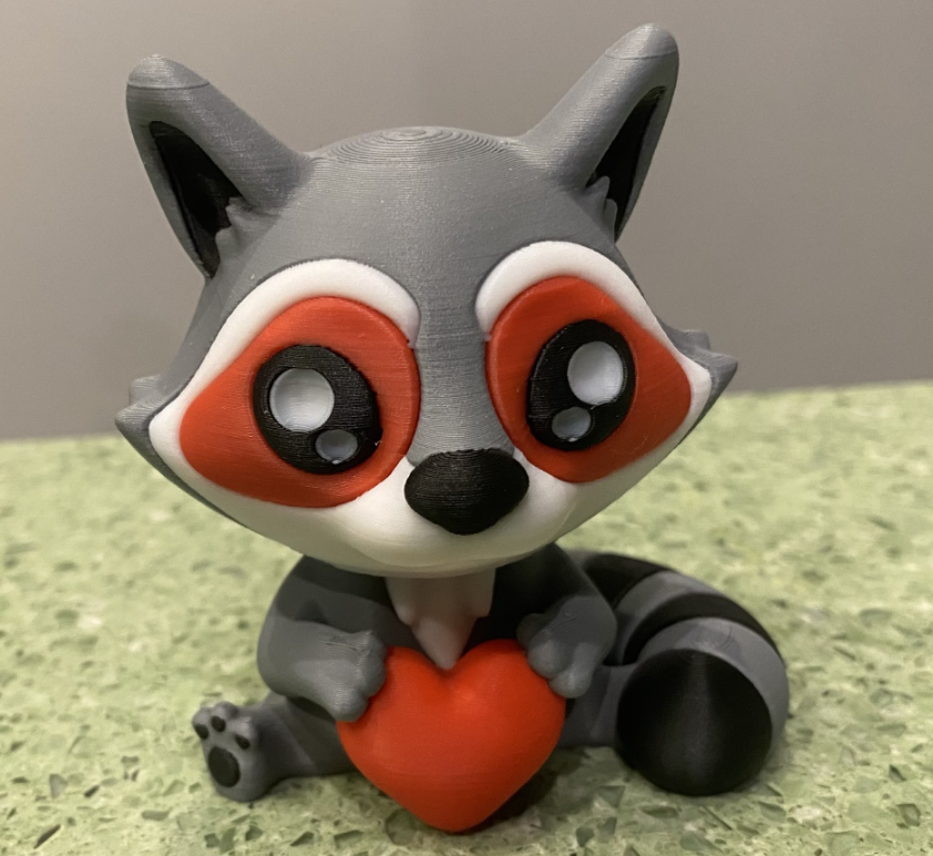 Raccoon Love Fidget Clicker
